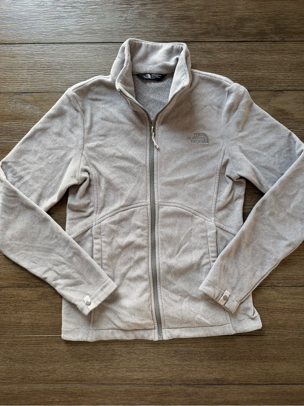 The North Face Women's Light Grey Fleece Full-Zip Jacket